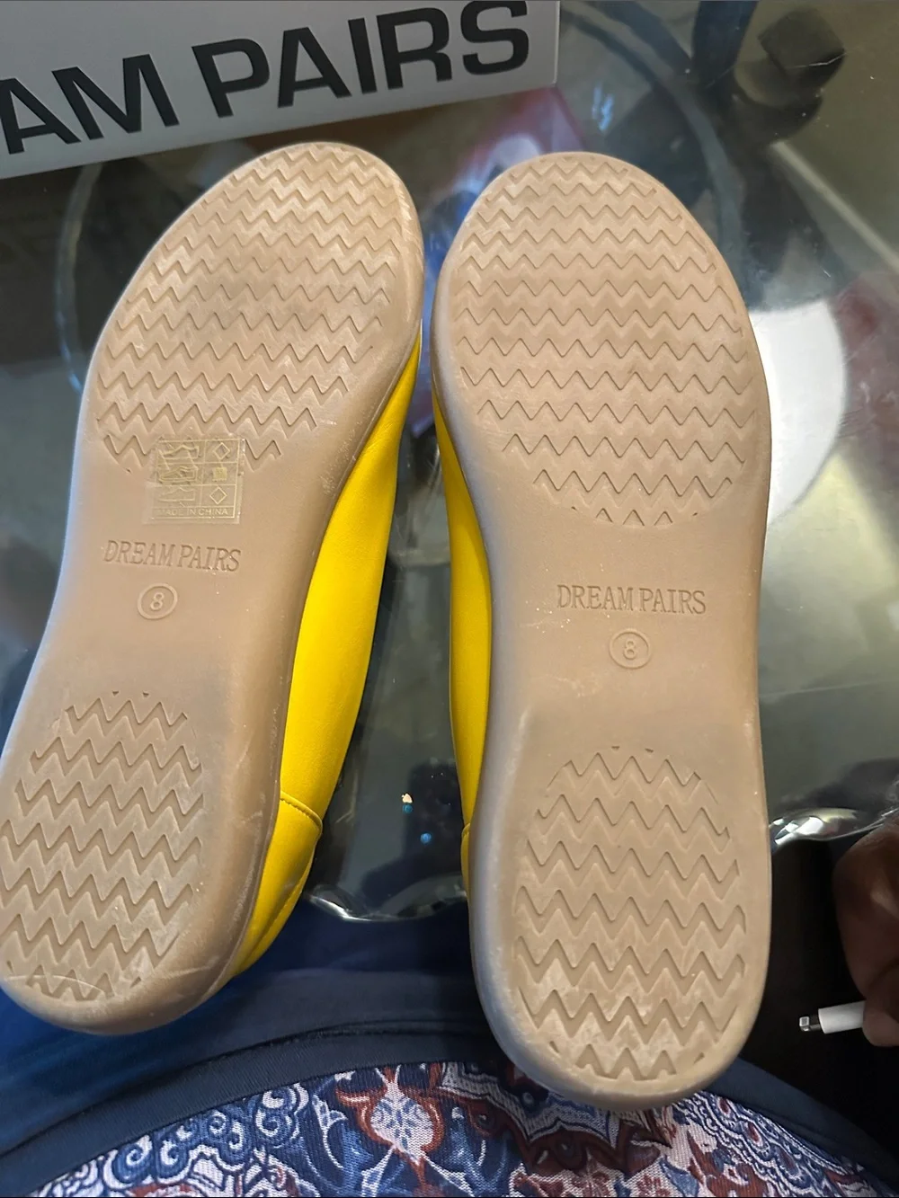 Dream Pairs Yellow Women's Slip-On Ballet Flats